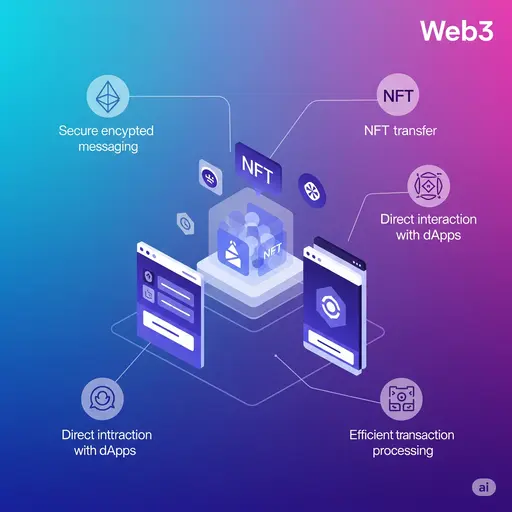 Key Features of BitChat: NFT and dapps sUPPORT